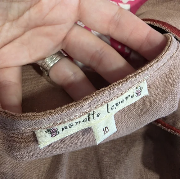 Vintage Y2K Nanette Lepore 10 Girlie Embroidered Floral Ruffle Top Babydoll - Picture 12 of 14